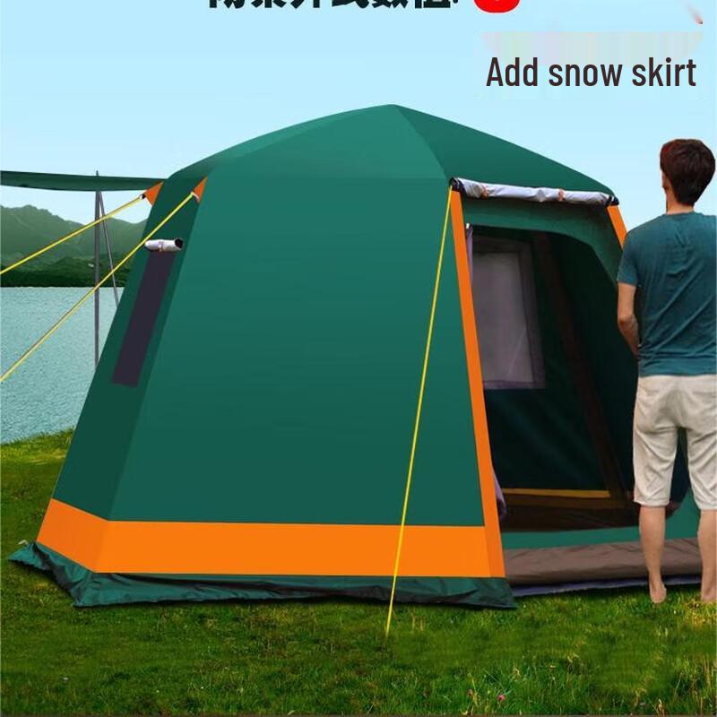 OEING Automatic Double Layer Outdoor Camping Tent 5-8 Person