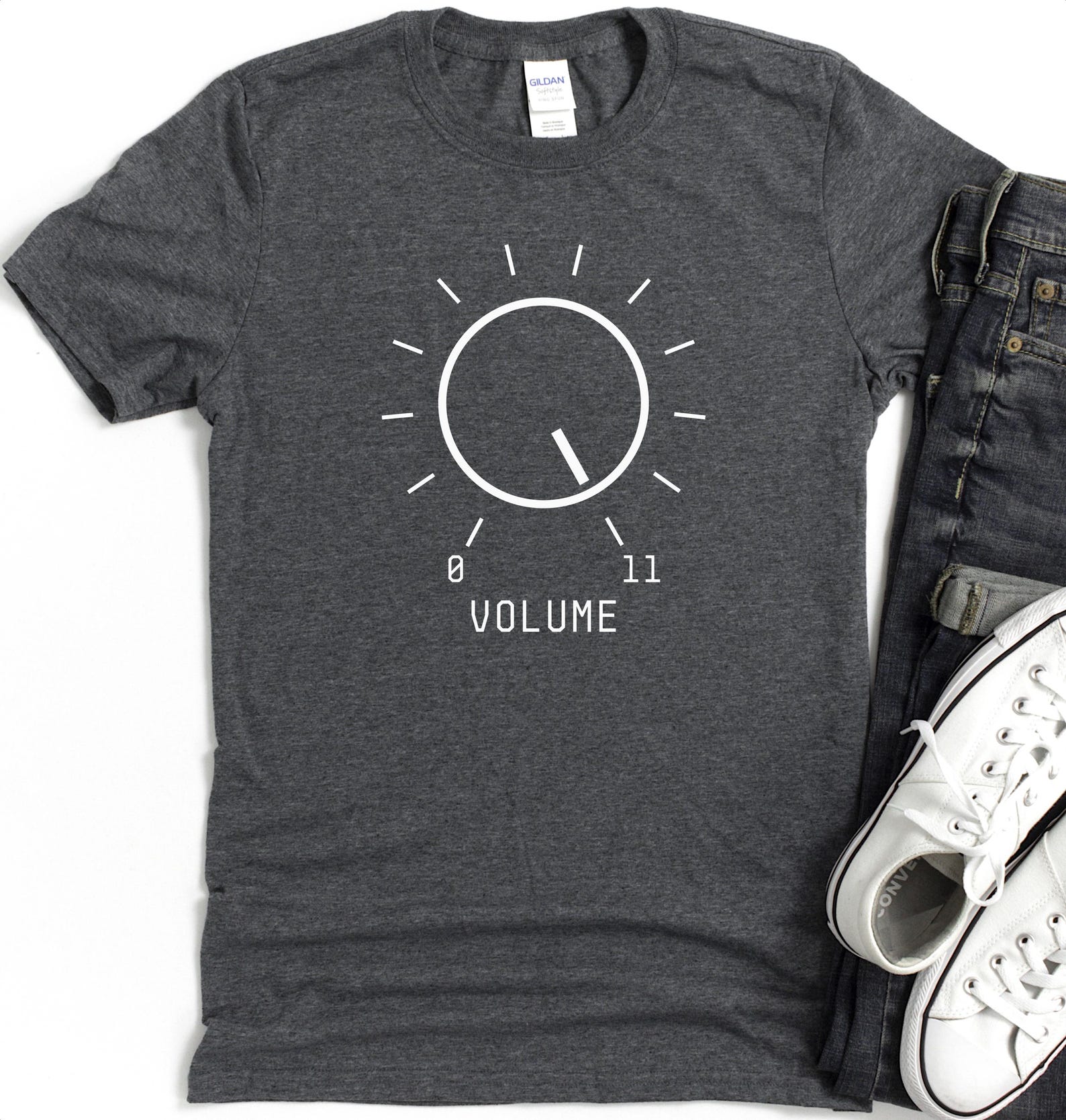Up to Eleven Meme T-Shirt, Spinal Tap Amplifier Graphic Tee S