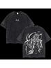 Anime Dragon Ball COS Worn-Out Goku T-Shirt, Pure Cotton Oversized Casual Sports Vegeta Gym T-Shirt