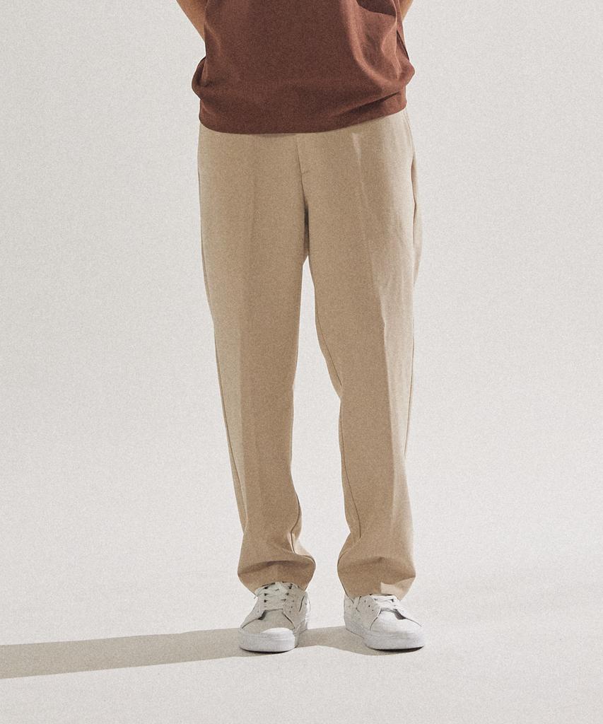PALAP Unisex Essential Tapered Elastic Waist Slacks Pants_Pl24F7Pt013_Lbe