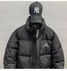 Męska Zimowa Kurtka Puchowa z Krótkim Kołnierzem Stójką - Codzienna, Modna i Wszechstronna Gruba Odzież Wierzchnia