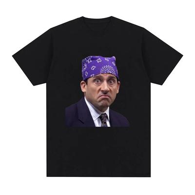 Prison Mike Michael Scott Hommage The Office T-Shirt Fernsehserie Dwight Schrute Jim Halpert Kurzarm Lässig Übergroße T-Shirts