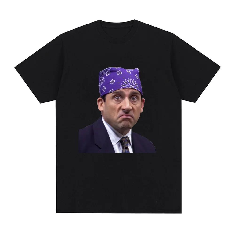 Prison Mike Michael Scott Homage The Office T-shirt Tv Series Dwight Schrute Jim Halpert Short Sleeve Casual Oversized T-Shirts