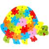 English Letter Building Block Wood Animal Jigsaw Puzzle Children Cognition Intelligence Toy For Toddlers Early Educational Gifts