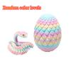 3D Printed Snake with Egg Joint Mobility Simulate Snake Ornament Desktop Home Animal Decoration Kids Desktop accessories