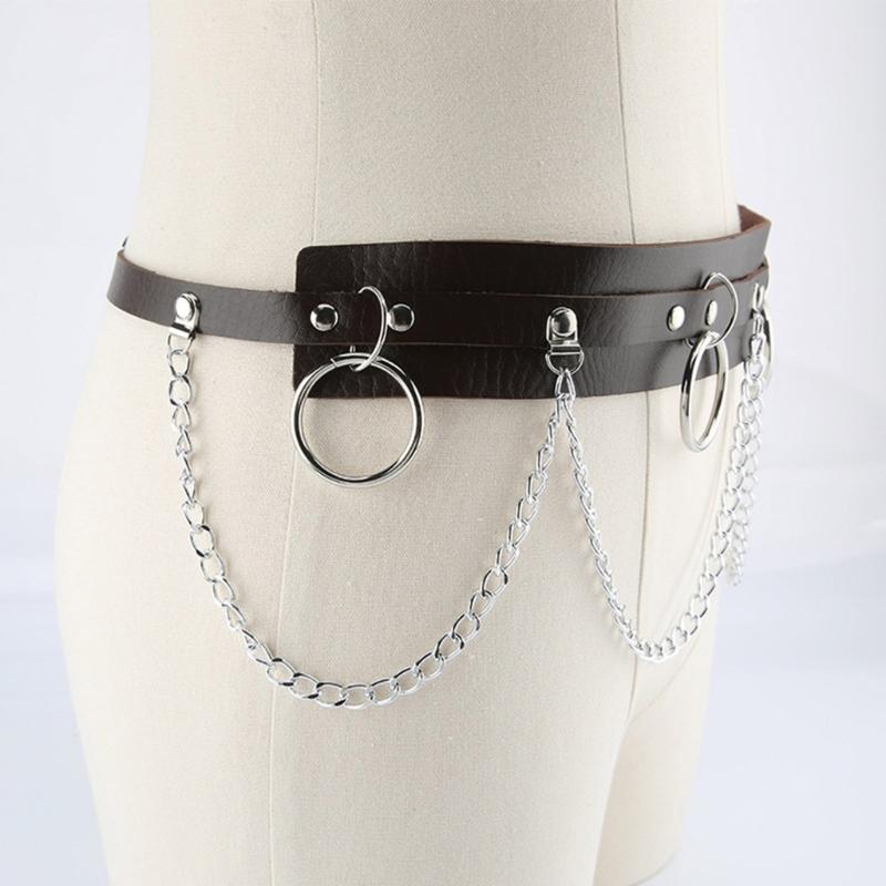 Hip Hop Trend Waist Belt Chain Punk Wide Chain Costume Belt for Wrap Dress Suit Skirt Jeans Jewelry
