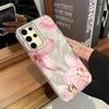 Pink Lily Flower Hard Back Print For Samsung Galaxy S25 Ultra S26 S23 S24 Plus S21 FE S22+ S26+ Shockproof Cover Phone Case Girl