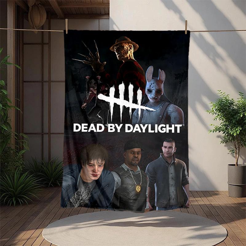 Dead Daylight Flannel Blanket Soft Warm All-Season Throw, Design for Camping, Car Travel, Hiking Sofa, Bed, Office Perfect Gift for Parties