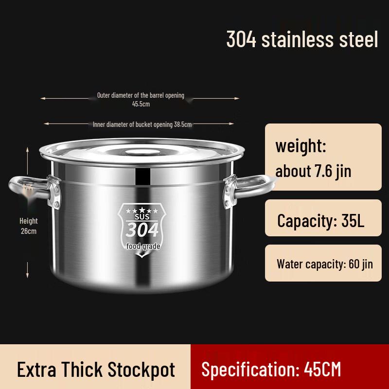 

Круглая суповая кастрюля из нержавеющей стали с крышкой