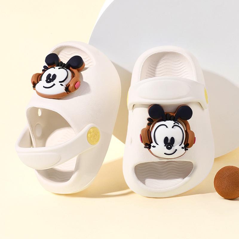 Babu Dou Lightweight EVA Sole Slippers for 1-5 Year Old Boys and Girls - Cute Two-Wear Design for Kindergarten