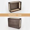 Multipurpose Natural Wood Handwoven Storage Basket With Space Saving Designs for Cabinets Portable for Books and Toy