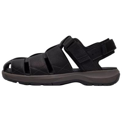 Guideview Cove Leather Comfortable Versatile Beach Sandals Men Sandals Black 26187588