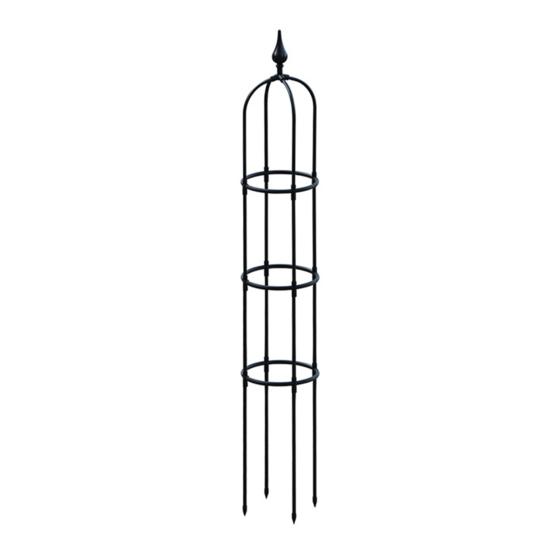 Plant Obelisk Trellis Climbing Plants Garden Tower Trellis Outdoor Rose Bush Support Rustproof Metal Trellis for Potted Plant Clematis Vine Jasmine