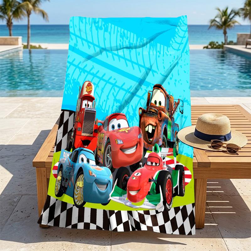 Car Race Stylish Digital Printing Beach Towel Quickdrying Absorbent Blanket For Beach Pool Gym Travel Christmas Gift C922231