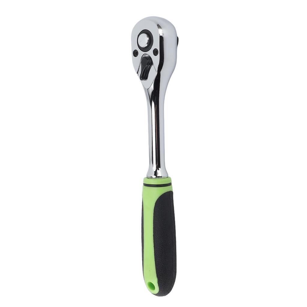 Ratchet Wrench 38 Straight Handle 72 Tooth 9.5mm Quick Release Reversible Drive Socket Heavy Duty