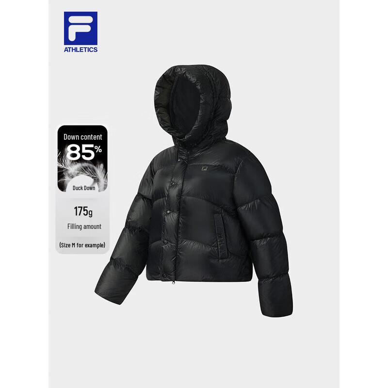 FILA Women's 2025 Winter Loose Fit Hooded Down Jacket
