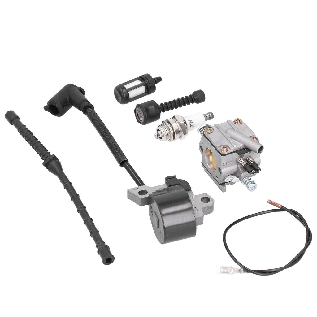 Carburetor Ignition Coil Oil Tube Fuel Filter Set Fit for STIHL MS381 MS038 MS380 Chainsaw Parts