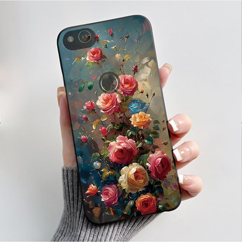 Für Google Pixel 2 Hülle Weicher Schwarzer Silikon-Stoßfänger Schmetterling Handyhülle für Googe Pixel2 2XL Pixel2XL 2 XL Hüllen Fundas Coque
