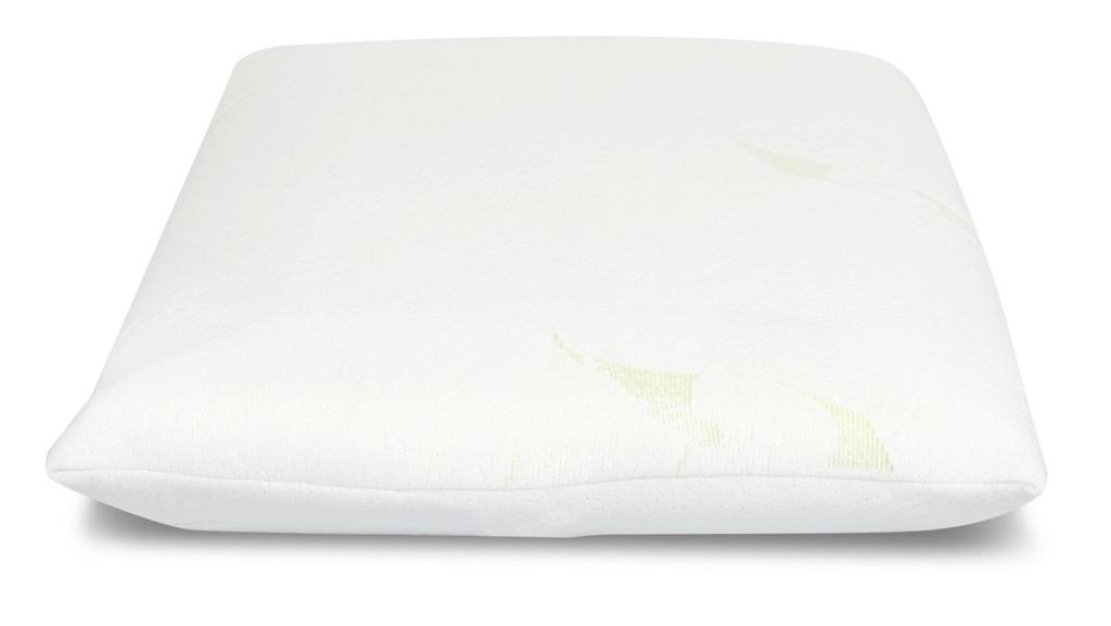 Orthopedic Flat Thermoplastic Memory Pillow + Zippered Case