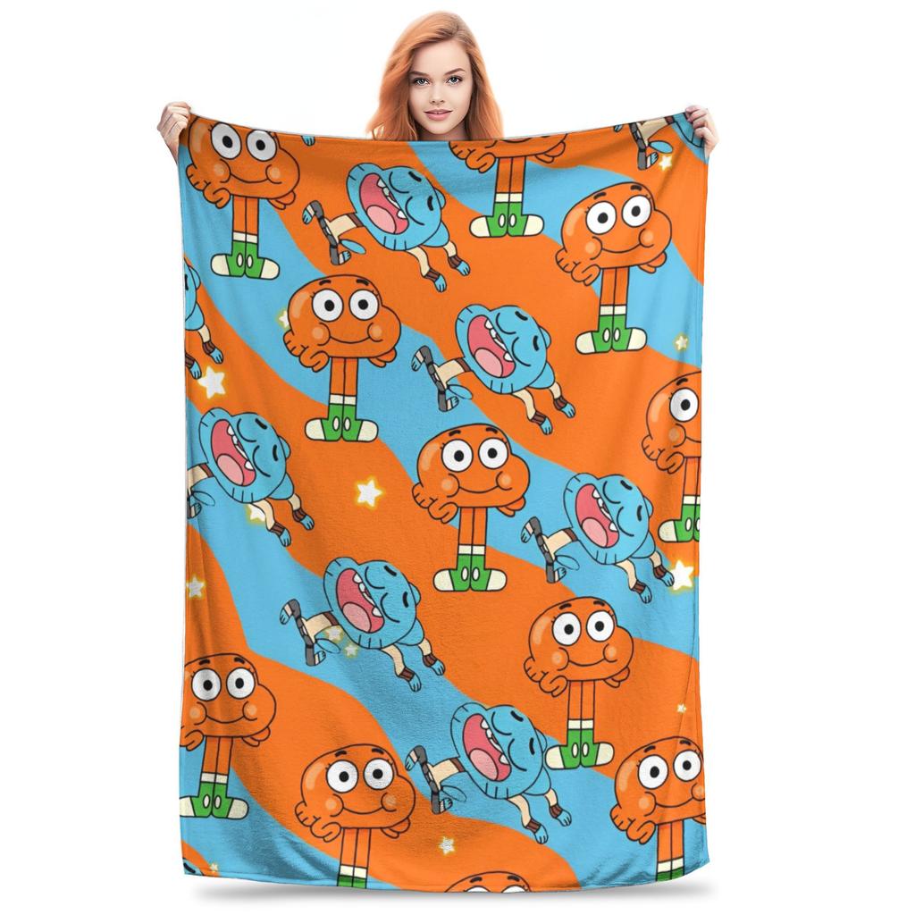 The Amazing World of Gumballs Blanket Super Soft Cozy  Throw Blankets for Bed 50x60 Inch Multiple Sizes Bedspread