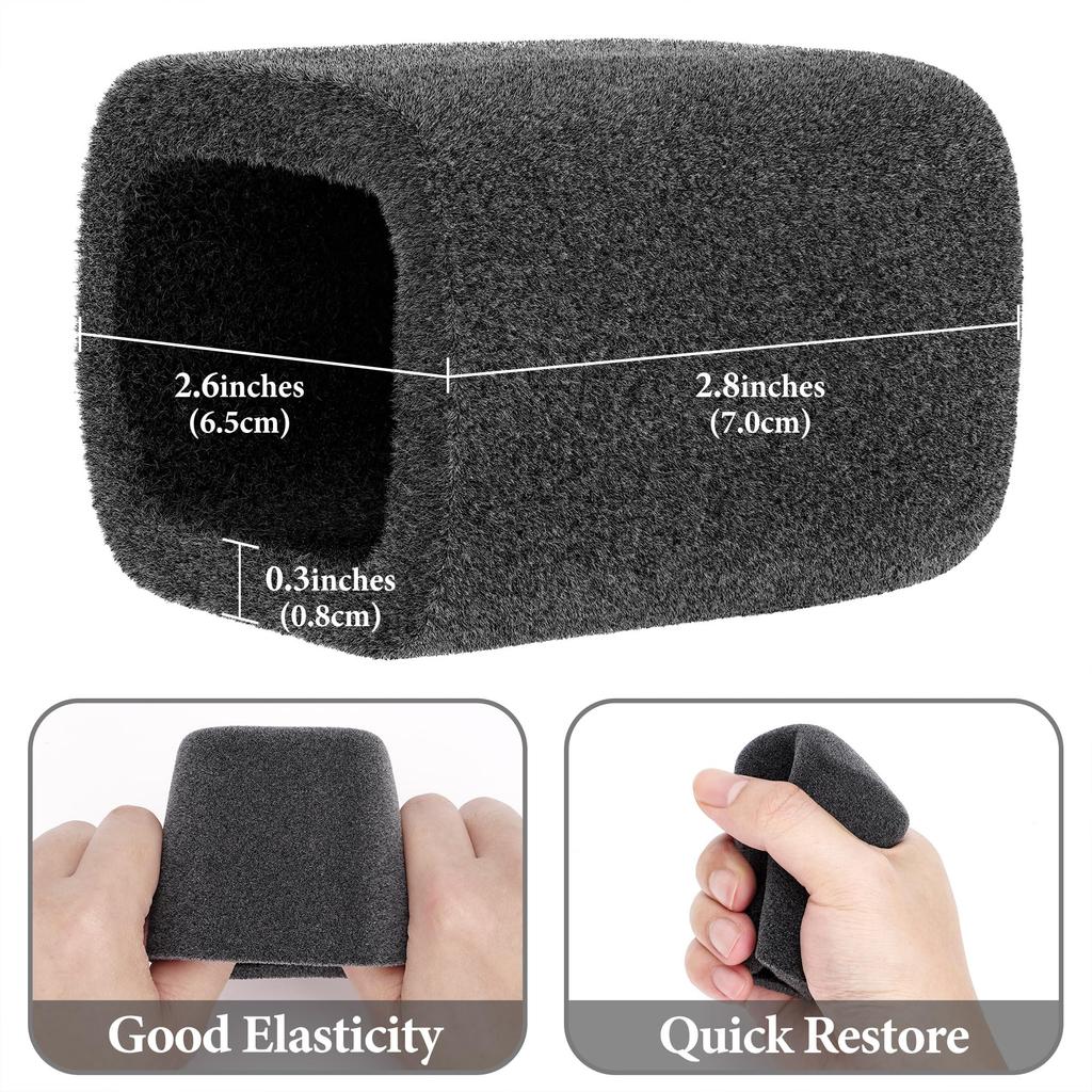 GEEKRIA Creator Microphone Wind Screen FIFINE AmpliGame AM8 Pop Filter Microphone Cover Microphone Windshield Foam Filter Grey 2 Pack