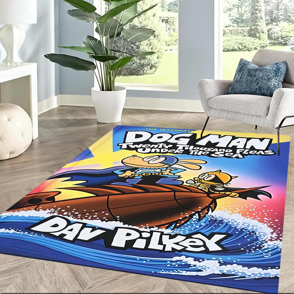 Dog Man Square Rugs Are a Great Choice for Living Rooms, Bedrooms, Home Décor, and As Gifts.
