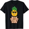 Ich werde unanständig, wenn ich trinke - Swinger Ananas Witz T-Shirt