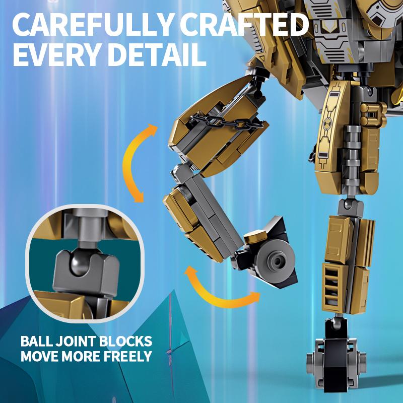 924PCS Mechanical Elk Building Blocks Creative Animal Robot Model Assembly Bricks Desktop Decoration Kids Toys Holiday Gifts No Box