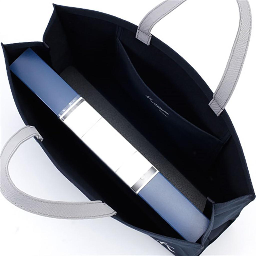 Kitamura A4 Size Shopping Bag RH0573 Women's Dark Blue/Light Gray [Navy] 10821 Free Size