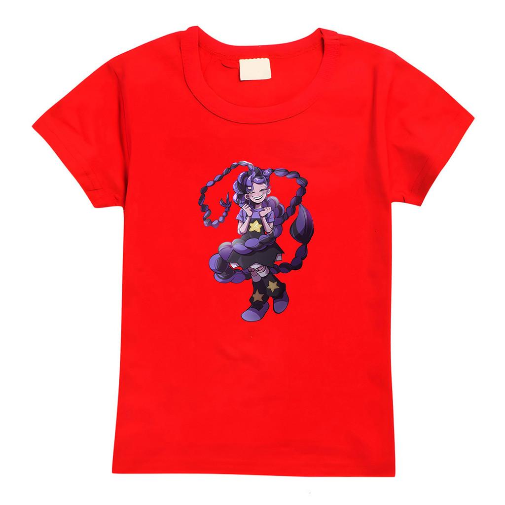 4159 Kids Girls Lily Lovebraids Print Short Sleeves Casual T-Shirt