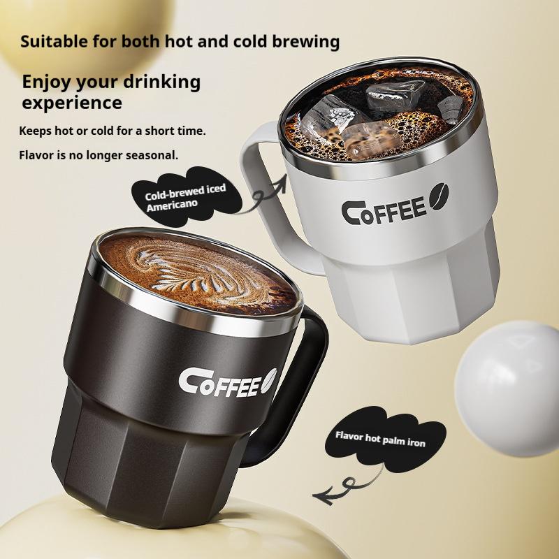 400ML Stainless Steel Thermos Mug Portable Sealed Leak-proof Drinking Cup Double Layer Tea Milk Coffee Mug Insulated Water Cup