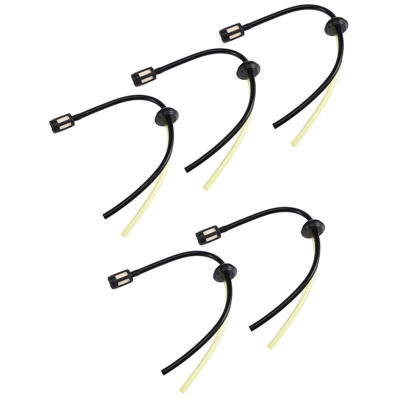 A20F-5Pcs/Set Replacement Fuel Hose Pipe Tank Filter For Strimmer Trimmer Brush Cutter Chainsaw Fuel Line Filter