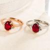 New S925 Sterling Silver Ring Ruby Classic Ring Adjustable As Engagement Jewelry Gift for Women