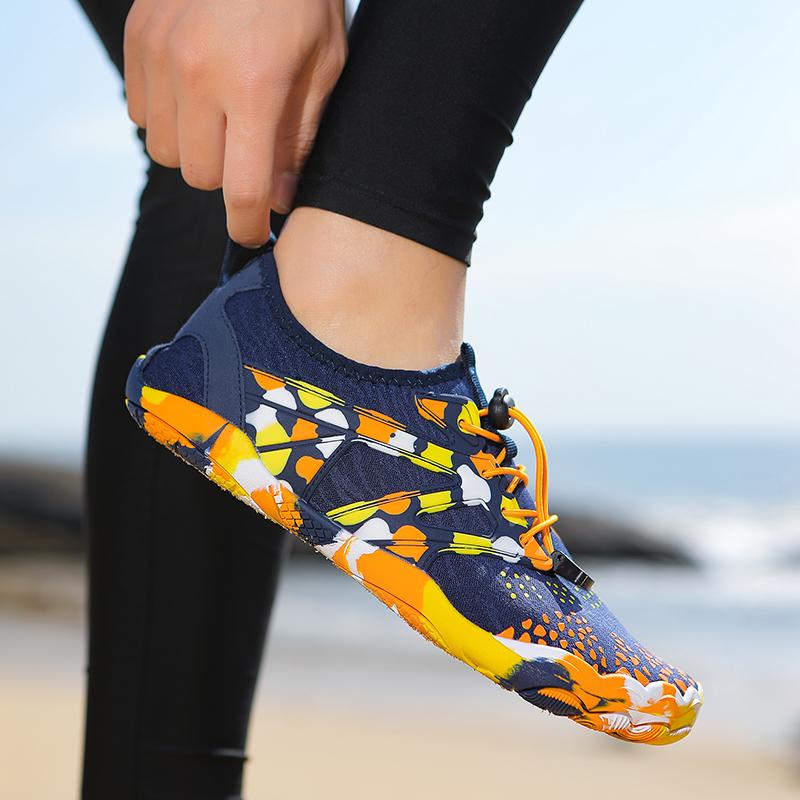 Quick Dry Beach Aqua Sneakers Men Women Breathable Lightweight Water Sports Shoes Non-slip for Outdoor Wading Surfing Diving