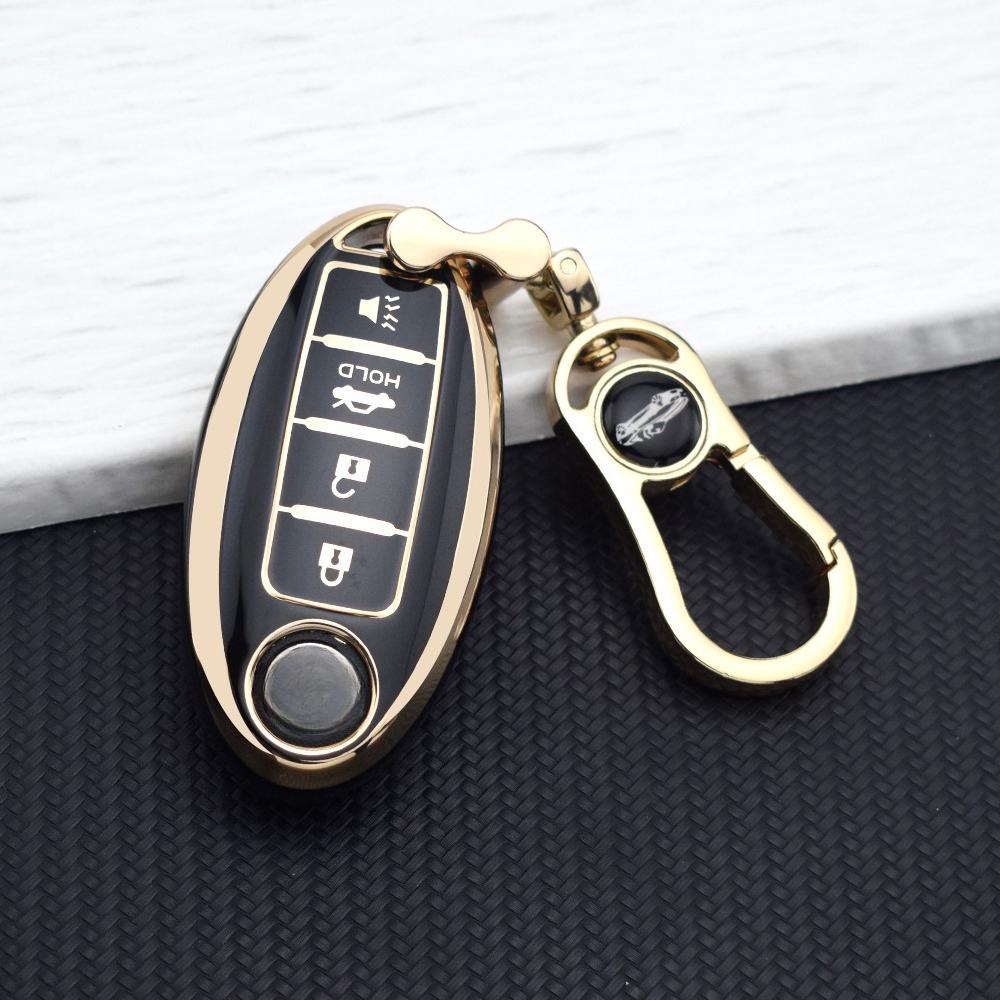 4 Buttons TPU Car Key Shell Case For NISSAN Maxima Altima Versa Sentra Sunny Sylphy Teana Qashqai X-Trail Juke Key Fob Cover Set