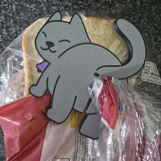 Cat Butt Bread Clip 3D Printed Bag Holder for Cat Lovers