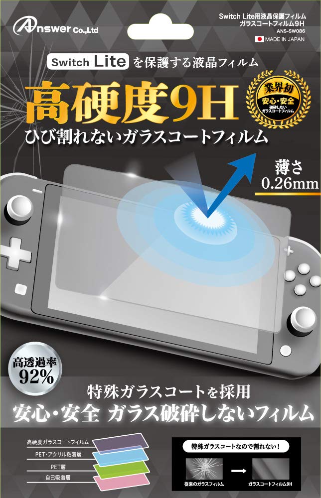 

Небьющаяся стеклянная пленка для Switch Lite