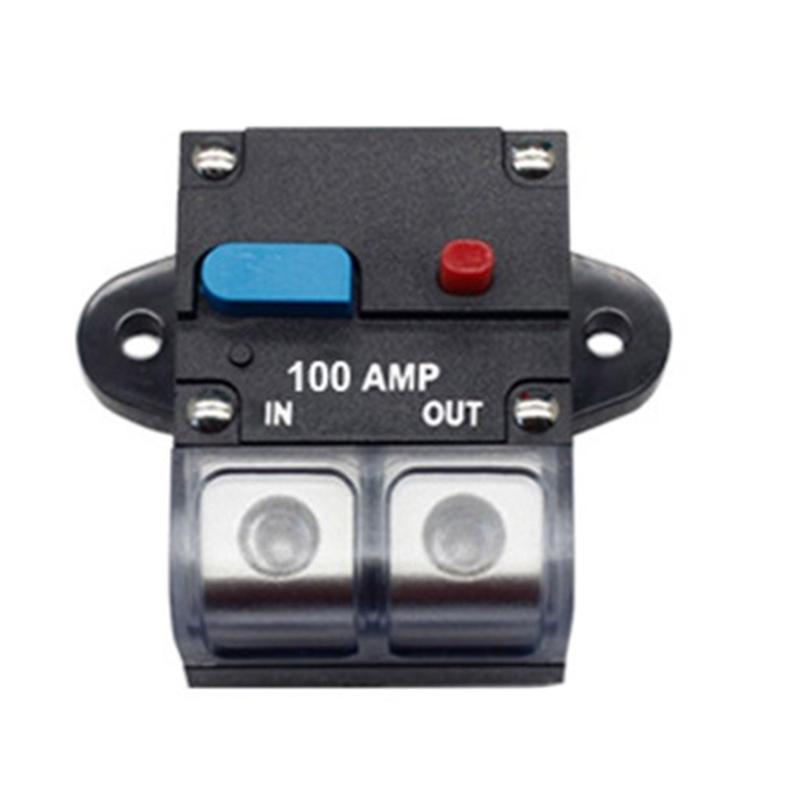 Circuit Breaker 12V-48VDC 50-300Amp for Trailer Vehicles Stereo Audios Solar System Inline Waterproof Solar Breaker