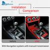 Real Soft Carbon Fiber Sticker for Mitsubishi Lancer 2008 2009 2010 2011 2012 2013 2014 2015 Central Control Gear Shift Panel