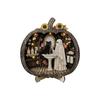 2D Flat Desktop Decoration Wooden Halloween Decorative Plate Funny Pumpkin Ornament  Home
