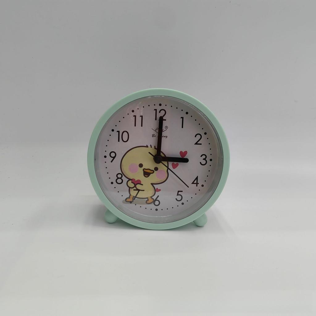 Simple and Cute Student Dormitory Bedside Small Alarm Clock Silent Clock Children's Bedroom Decorative Alarm Clock