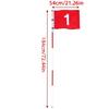 Golfs Putting Green Flags and Hole Cup Portable Golfs Flagstick Double-Sided Numbered Golfs Flags for Yard Backyard