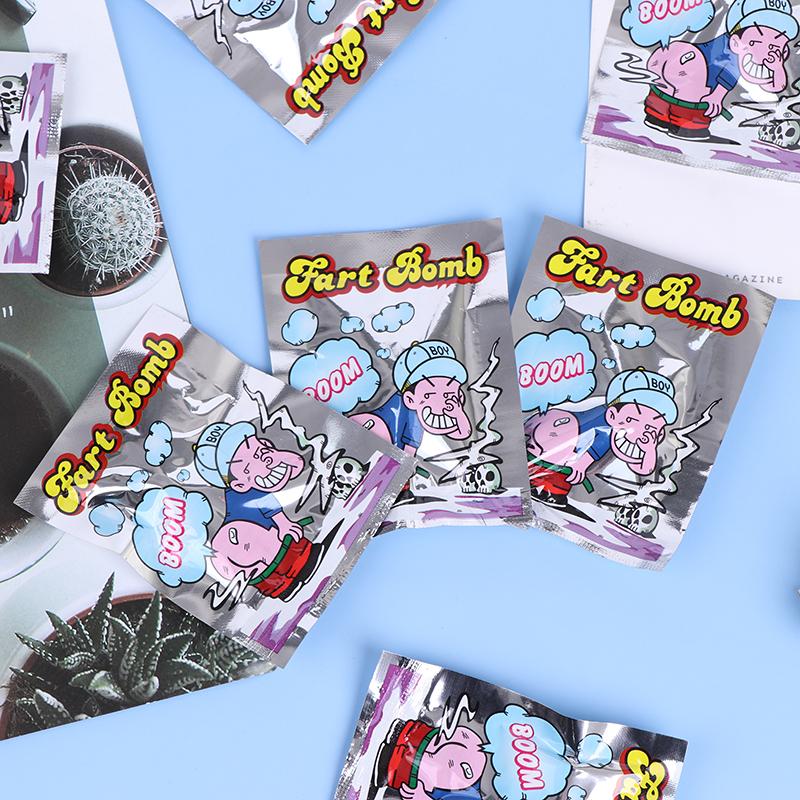 10 stk/sett Funny Fart Bomb Bags Stink Funny Gags Aprilsnarr vanskelige leker