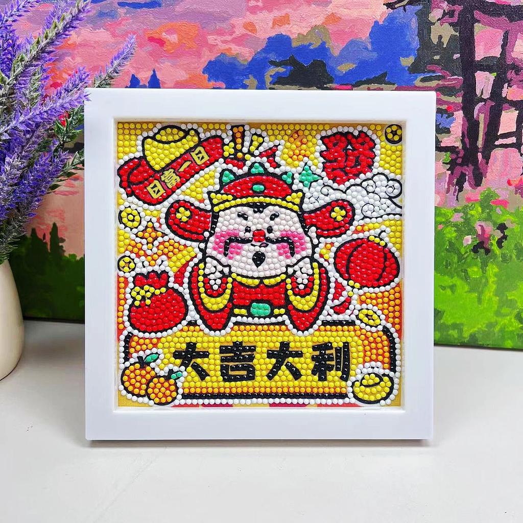 Free Shipping/Cartoon Diamond Painting Children'S Gift Handmade Cross Stitch Framed Diy Bedroom Sticker