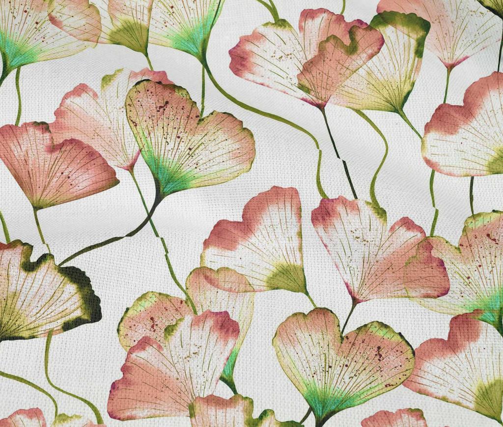oneOone Cotton Flex Peach Fabric Flower Watercolor Quilting Supplies Print Sewing Fabric By The Yard 40 Inch