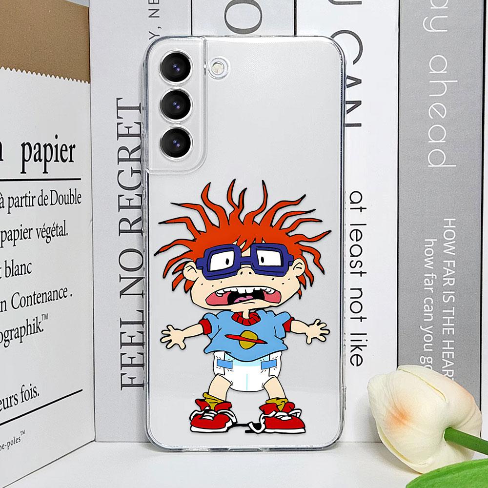 Cartoon Lustig R-Rugrats Handyhülle für Samsung Galaxy S25 S24 S23 Ultra S22 Plus S21 S23 FE Transparent Weiche Hüllen Fundas Coque