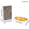 European Fruit Plate,Golden Alloy Exquisite Luxury Shell Shape Tray,Food Snack Candy Disc,Wedding Cake Disc Desktop Decoration