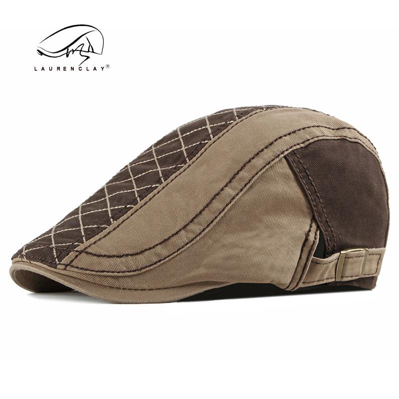 

Men Women Beret Spring Autumn Cotton Flat Cap Ivy Gatsby Newsboy Hat Fashion Adjustable Vintage Cabbie Hats M