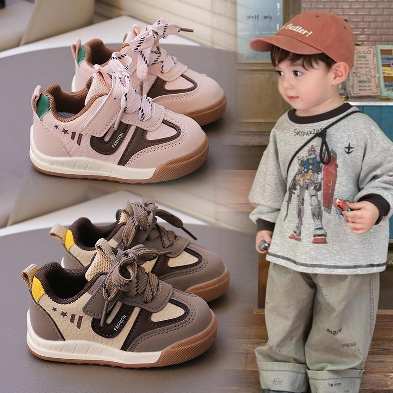 Baby toddler shoes 1-3 years old half soft sole baby shoes spring and autumn new non-slip boys sports shoes children board shoes women 2
