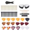 Guitar Accessories Set Bridge Pin Celluloid Picks Nuts Saddles Nail Remover Parts Replacement